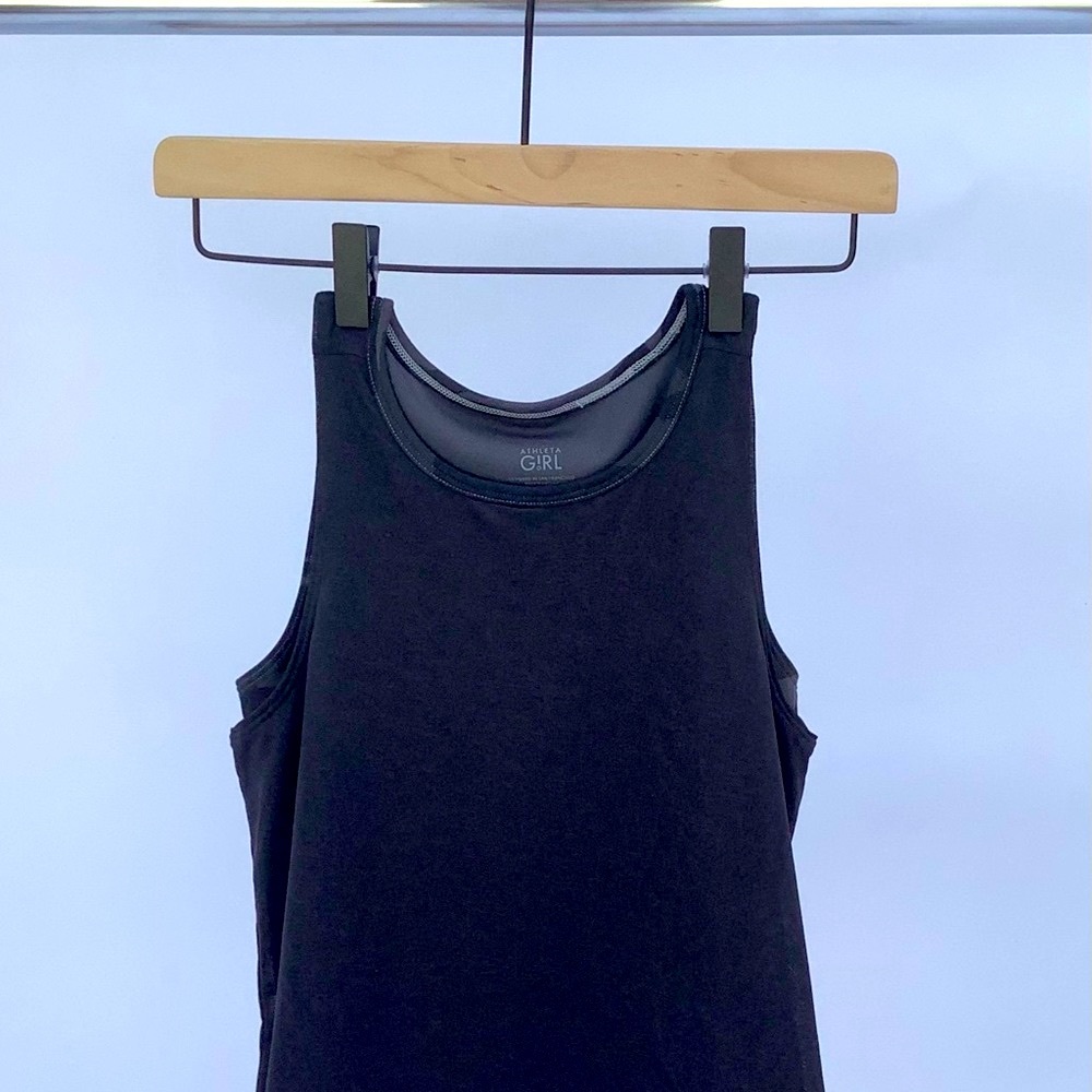 Girls XL Athleta black/camo tandem tank